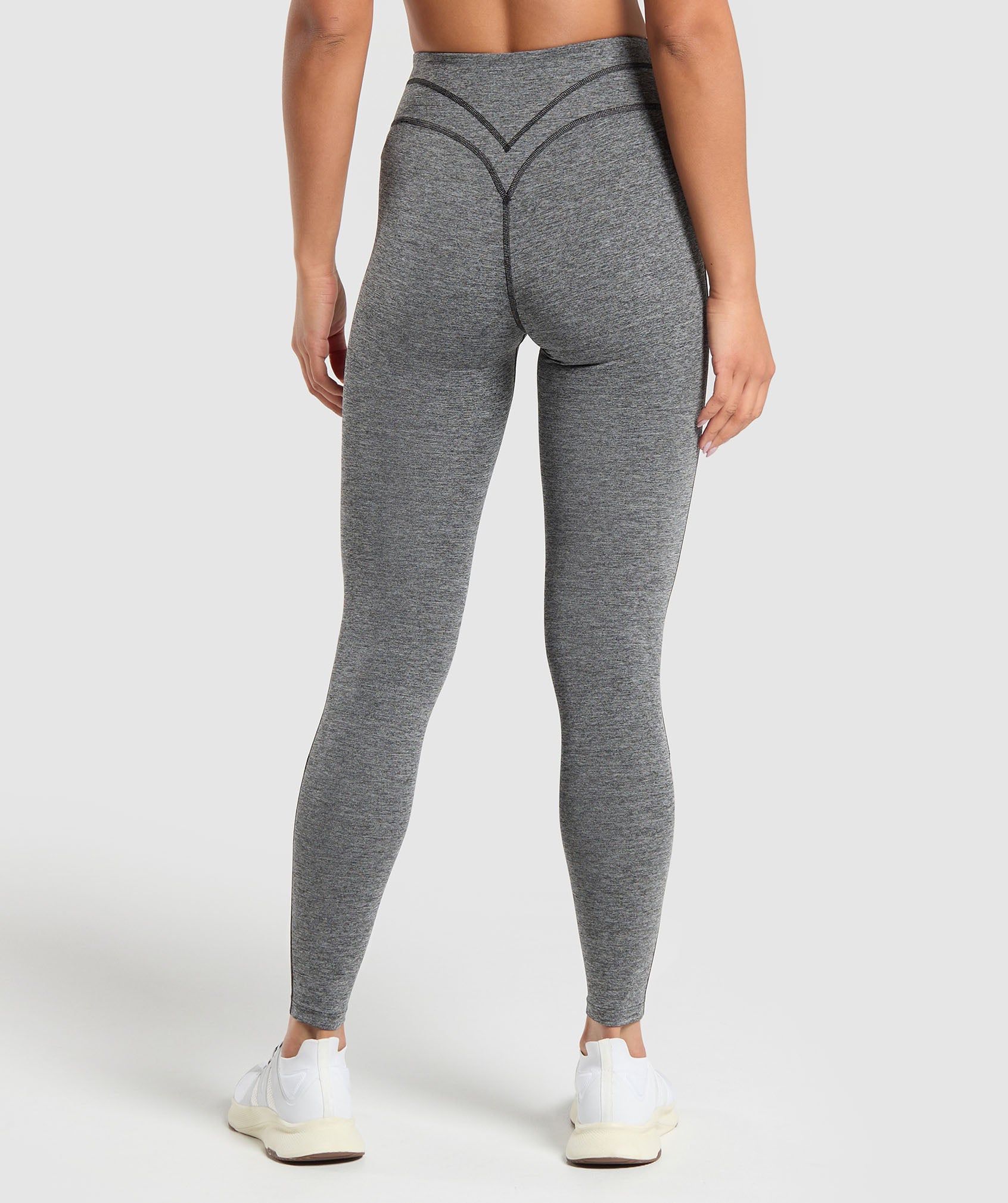 Heart Marl Leggings Black