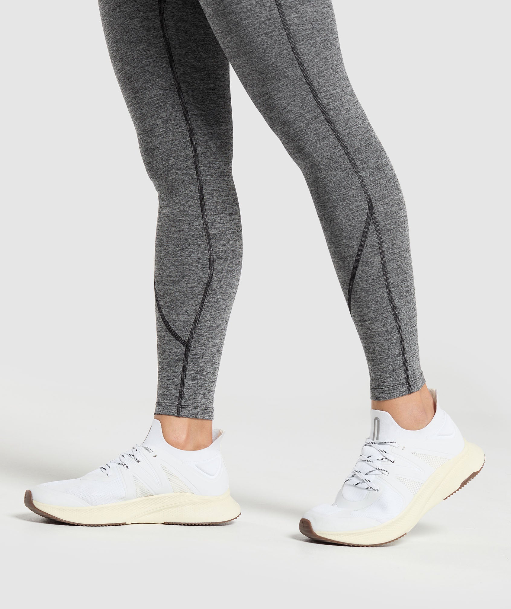Heart Marl Leggings Black