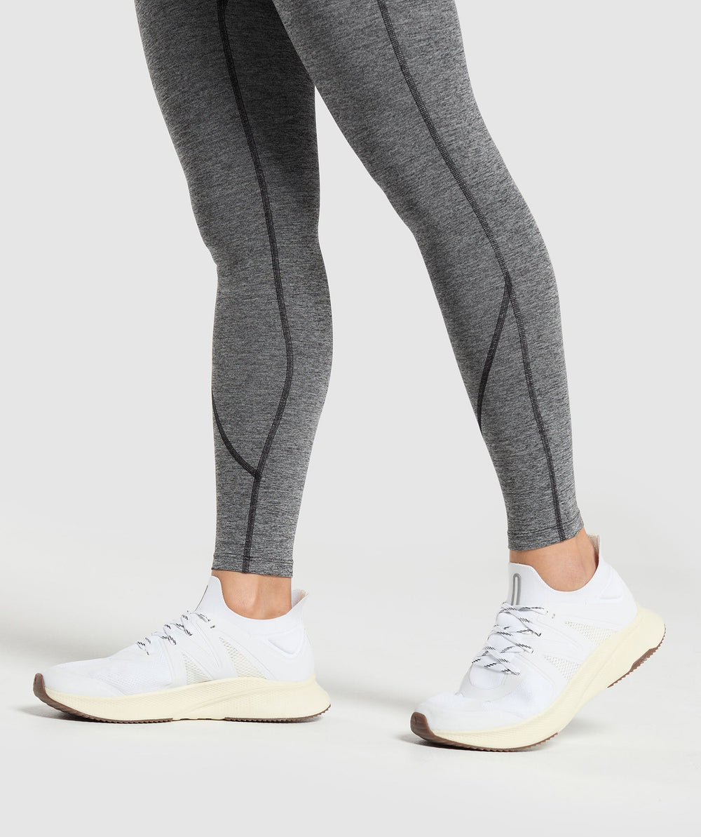 Heart Marl Leggings Black