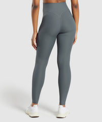 Ribbed Leggings Strong Grey