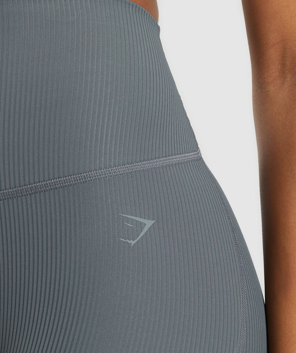 Ribbed Leggings Strong Grey