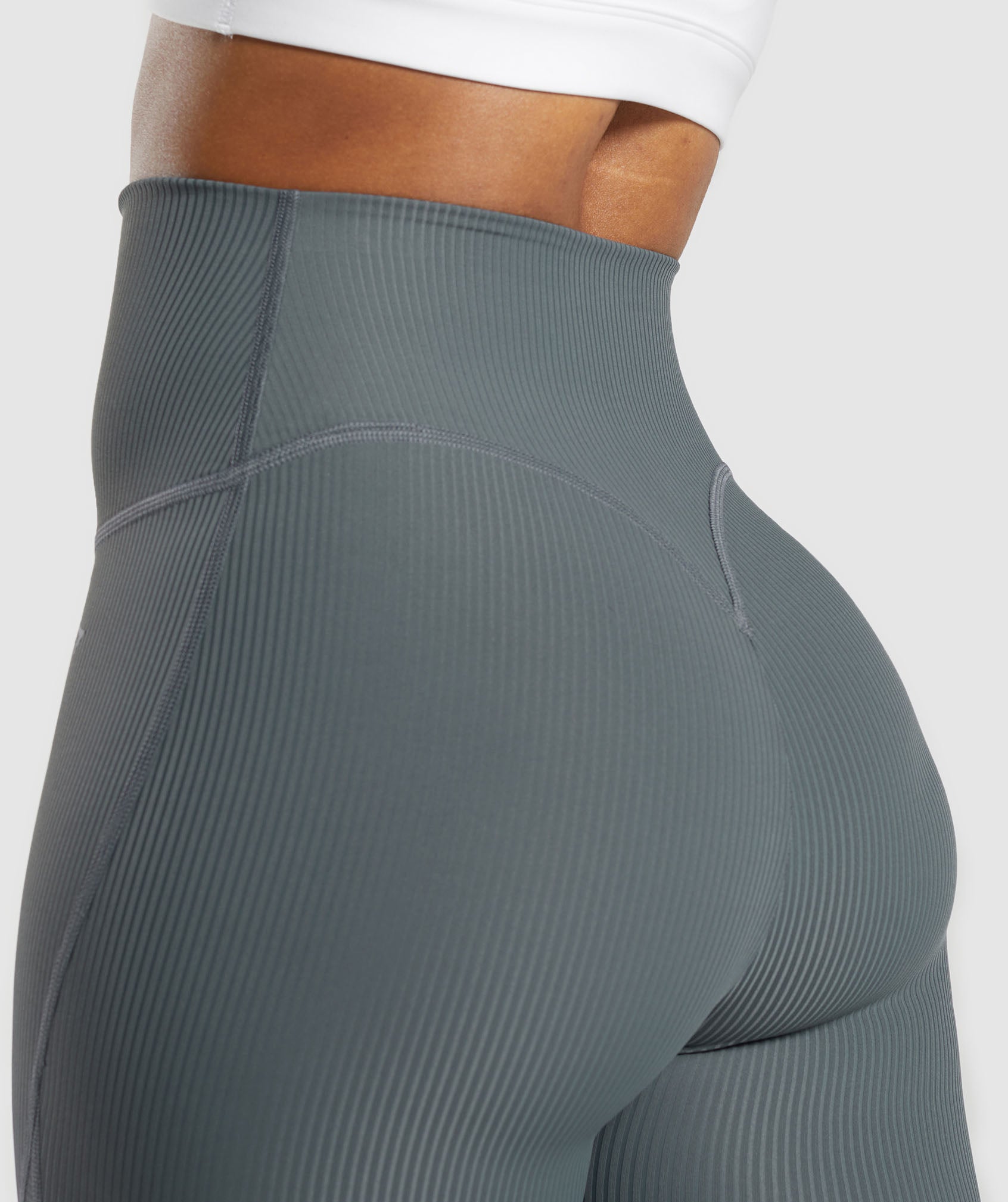 Ribbed Leggings Strong Grey