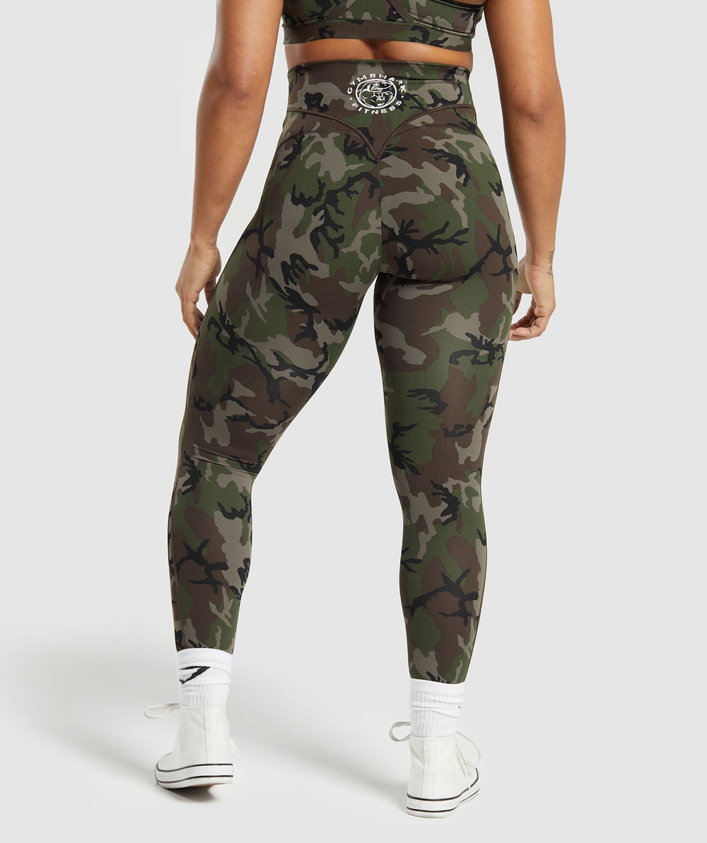Legacy Printed Regular Leggings Archive Brown