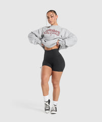 Lifting Essentials Oversized Sweatshirt Light Grey Core Marl