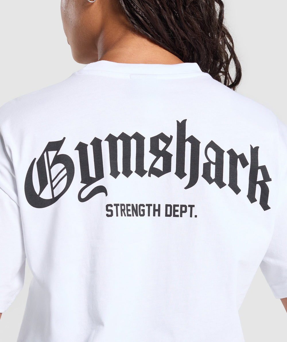 Strength Department Graphic T-Shirt White