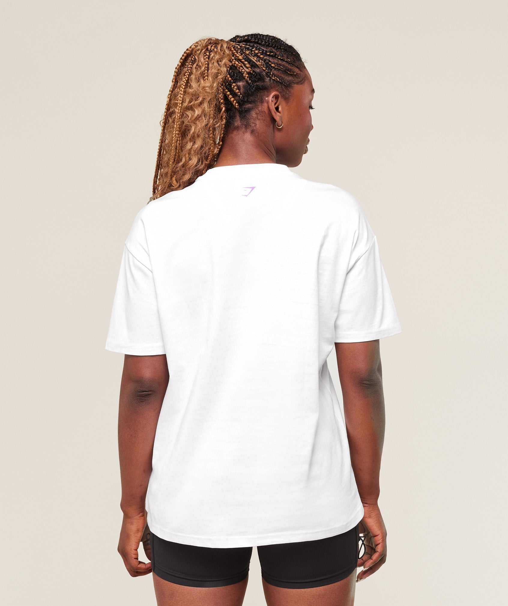 Heavy Duty Graphic Oversized T-Shirt White