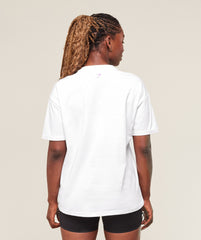 Heavy Duty Graphic Oversized T-Shirt White