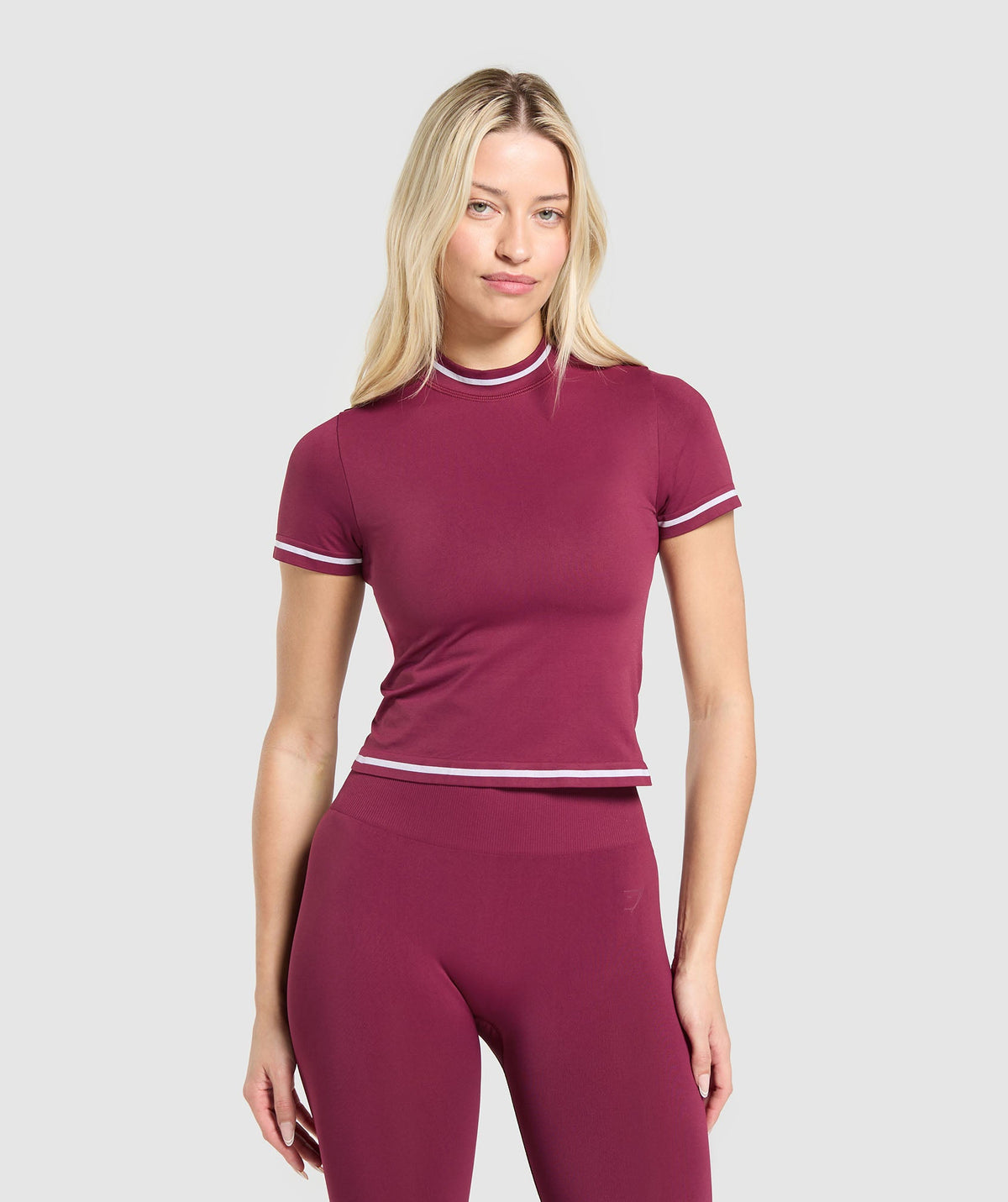 Contrast Seamless T-Shirt Strong Pink