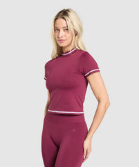 Contrast Seamless T-Shirt Strong Pink