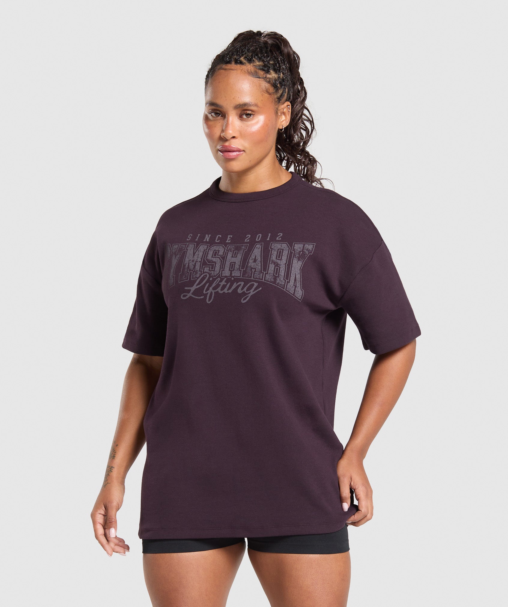 Lifting Oversized Pump Cover Plum Brown