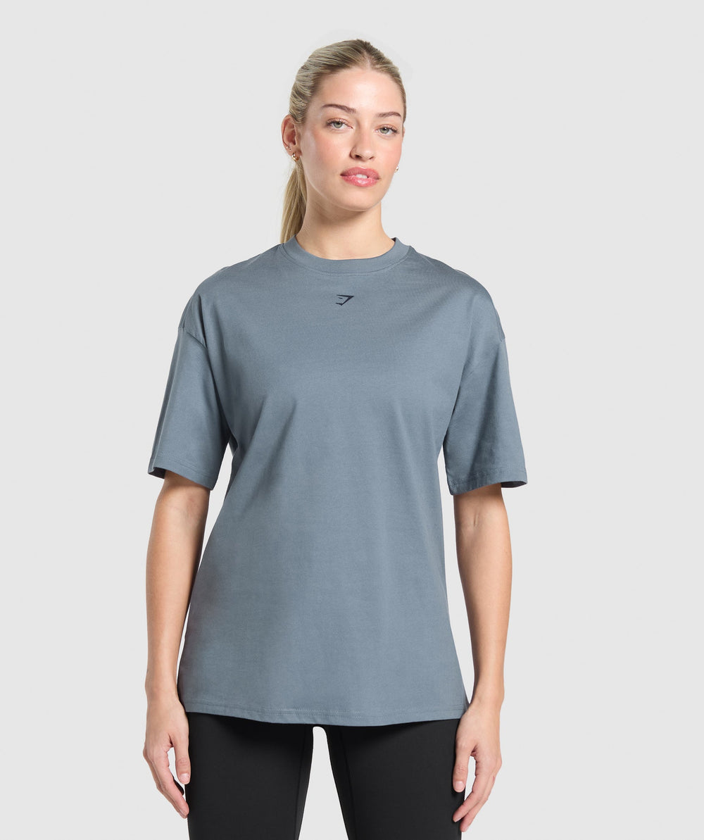 Campus Classics Graphic T-Shirt Iron Blue