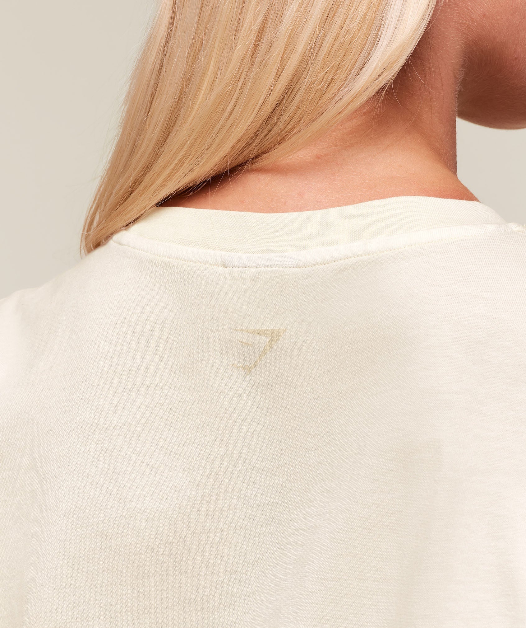 66 Washed Graphic Oversized T-Shirt Oat White