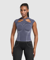 Apex Seamless Midi T-Shirt Weighted Purple/Fresh Lilac