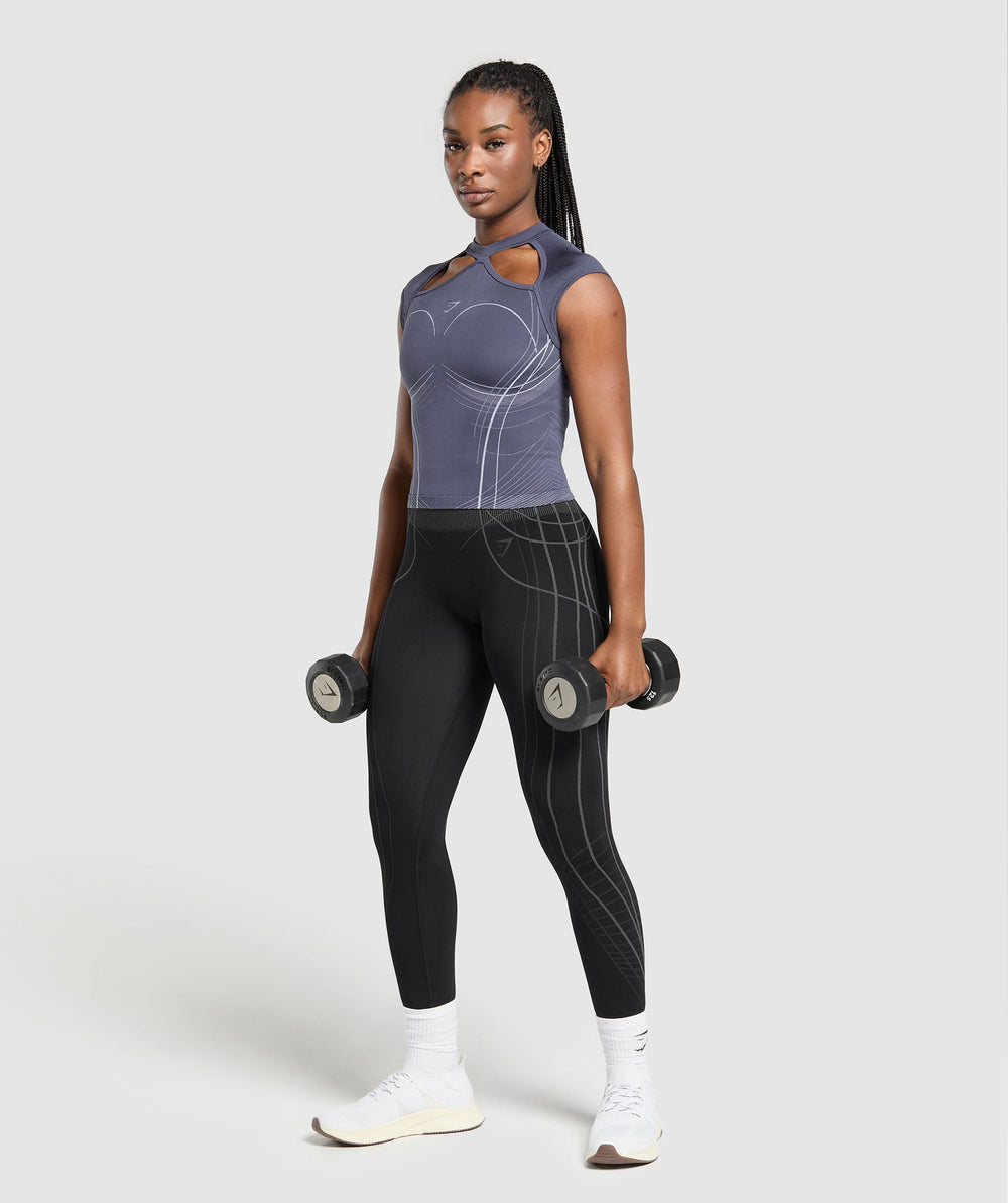 Apex Seamless Midi T-Shirt Weighted Purple/Fresh Lilac
