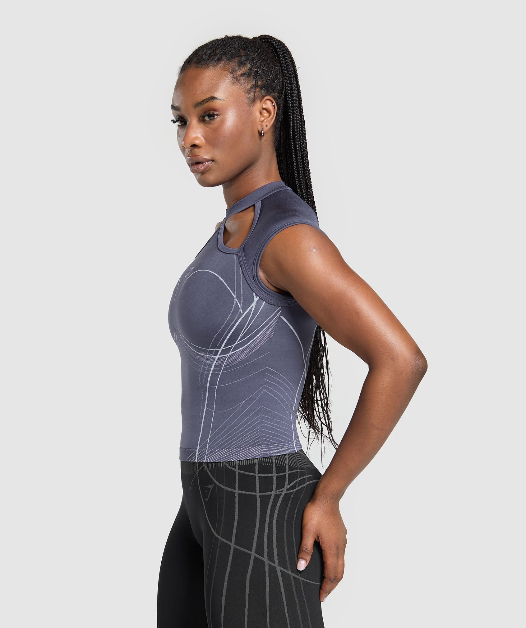 Apex Seamless Midi T-Shirt Weighted Purple/Fresh Lilac