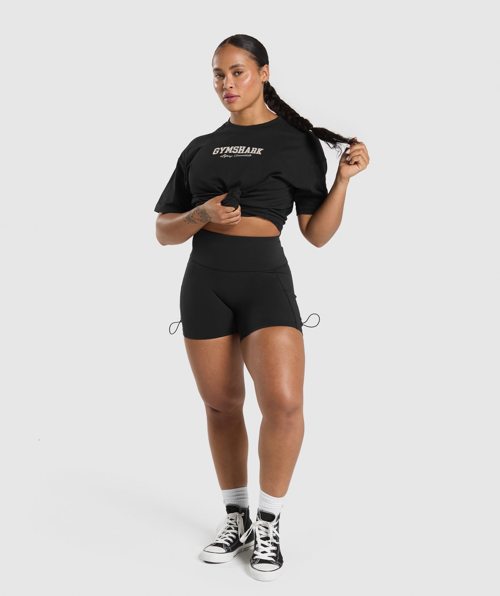 Lifting Essentials Graphic Oversized T-Shirt Black