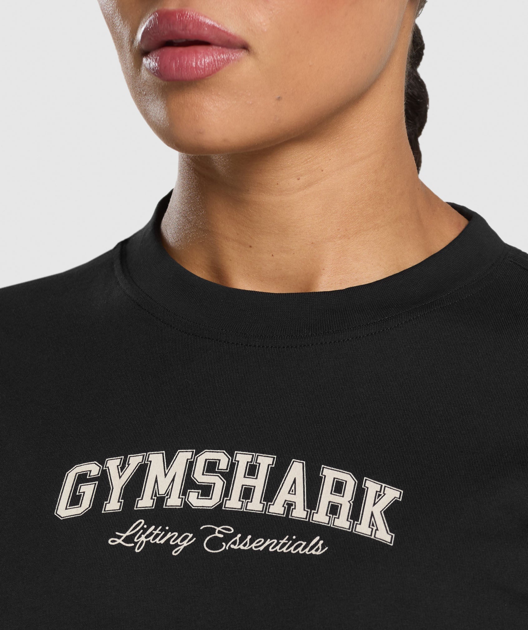 Lifting Essentials Graphic Oversized T-Shirt Black