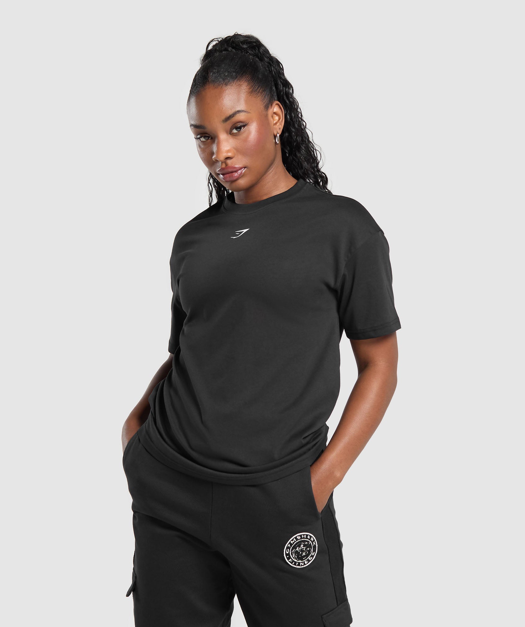 Power Oversized T-Shirt Black