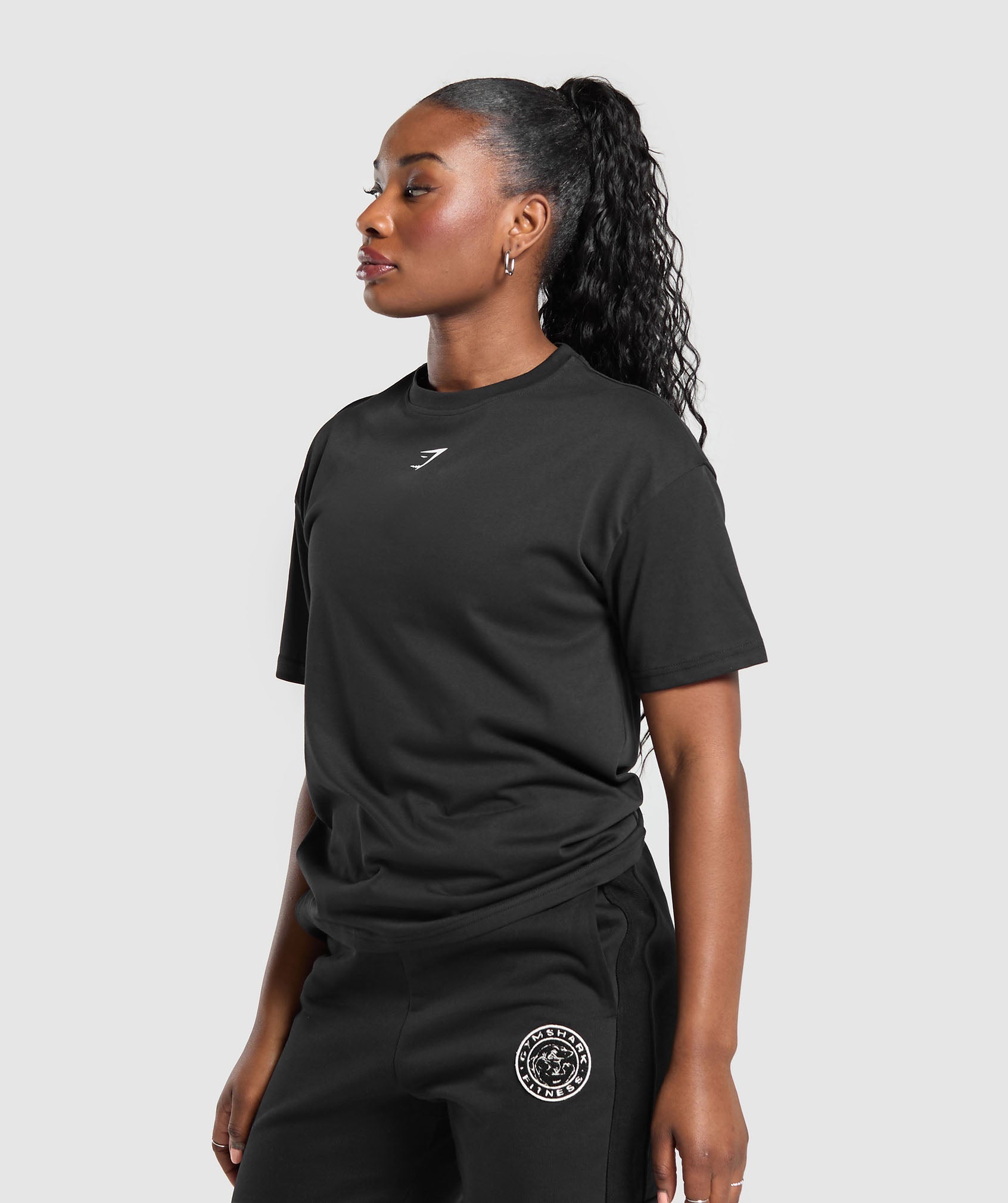 Power Oversized T-Shirt Black