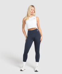 Training Crop Tank White
