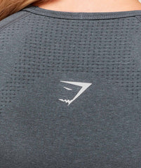 Vital Scoop Neck Top Strong Grey Marl