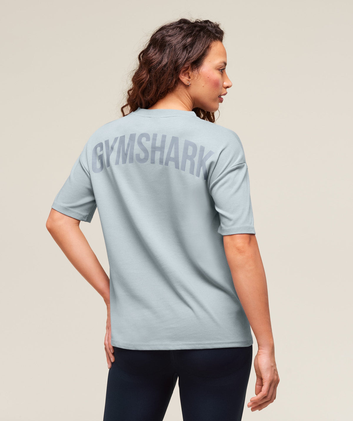 Power Oversized T-Shirt Denim Grey