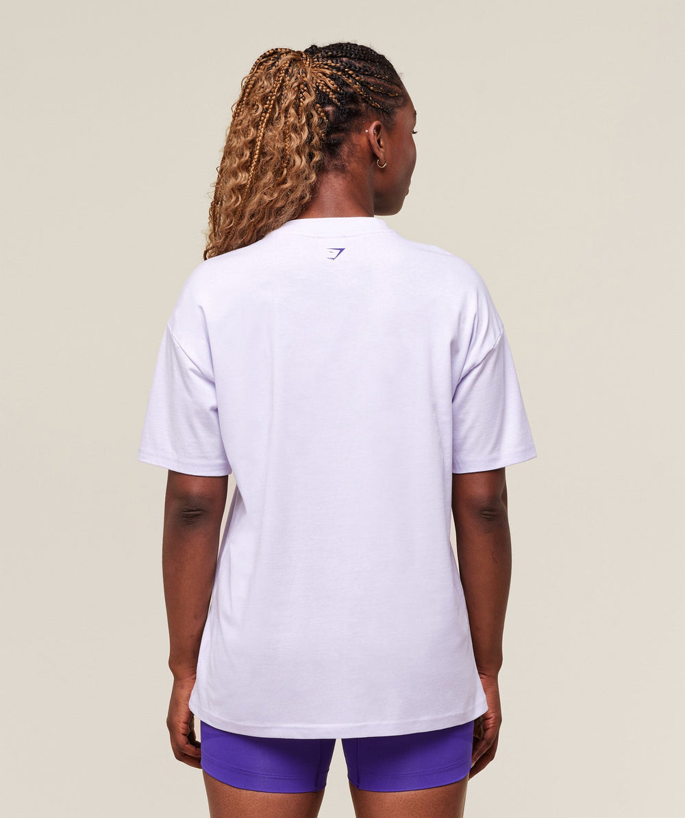 Heavy Duty Graphic Oversized T-Shirt Fresh Lilac