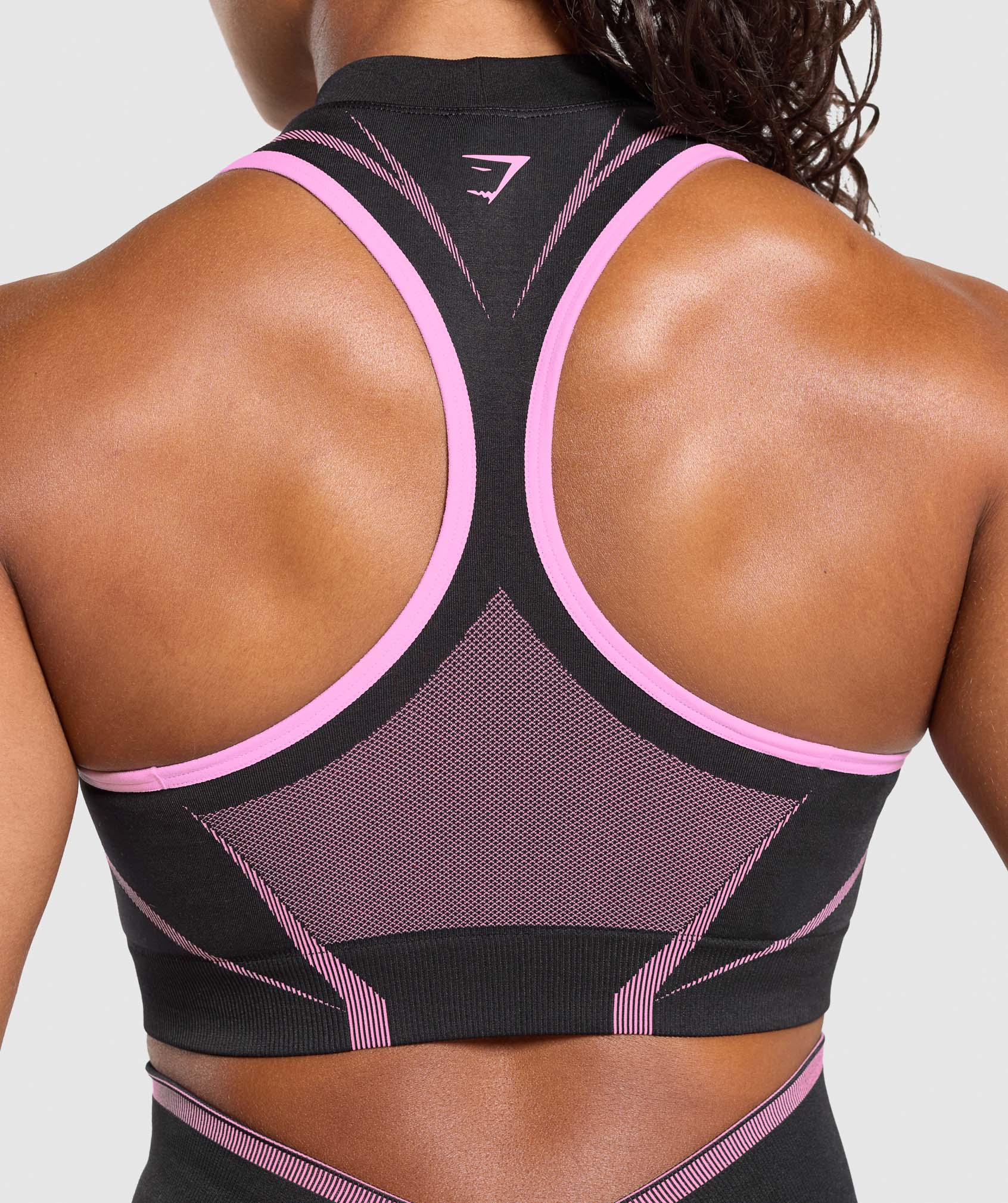 Apex Lift Seamless Crop Top Darkest Purple/Sour Pink