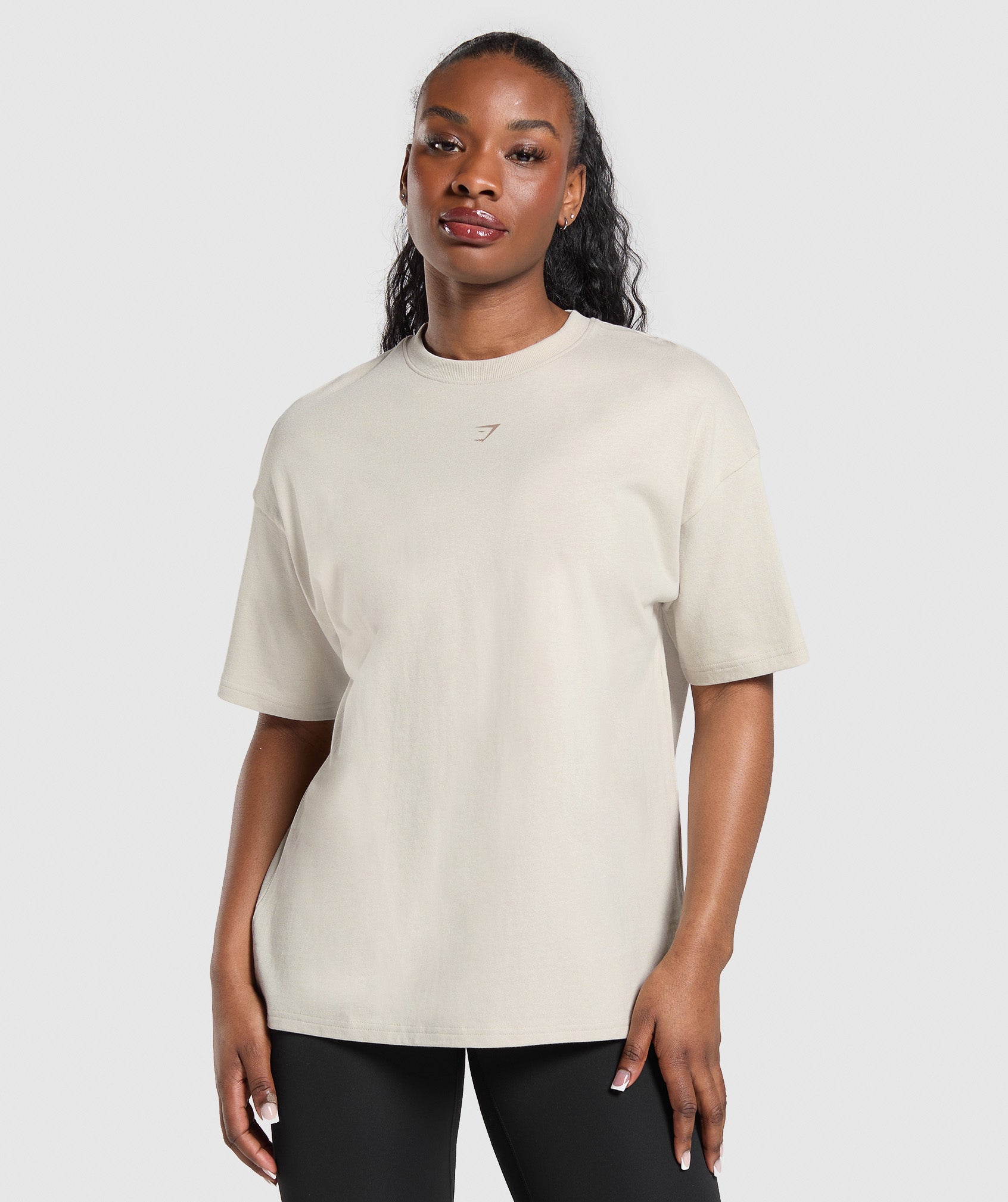 Wordmark Graphic T-Shirt Pebble Grey