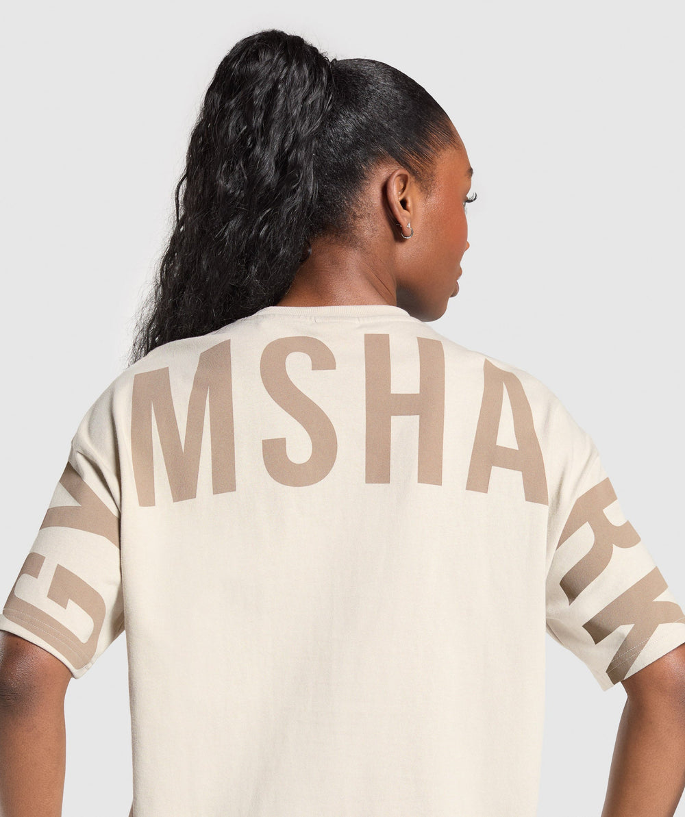 Wordmark Graphic T-Shirt Pebble Grey