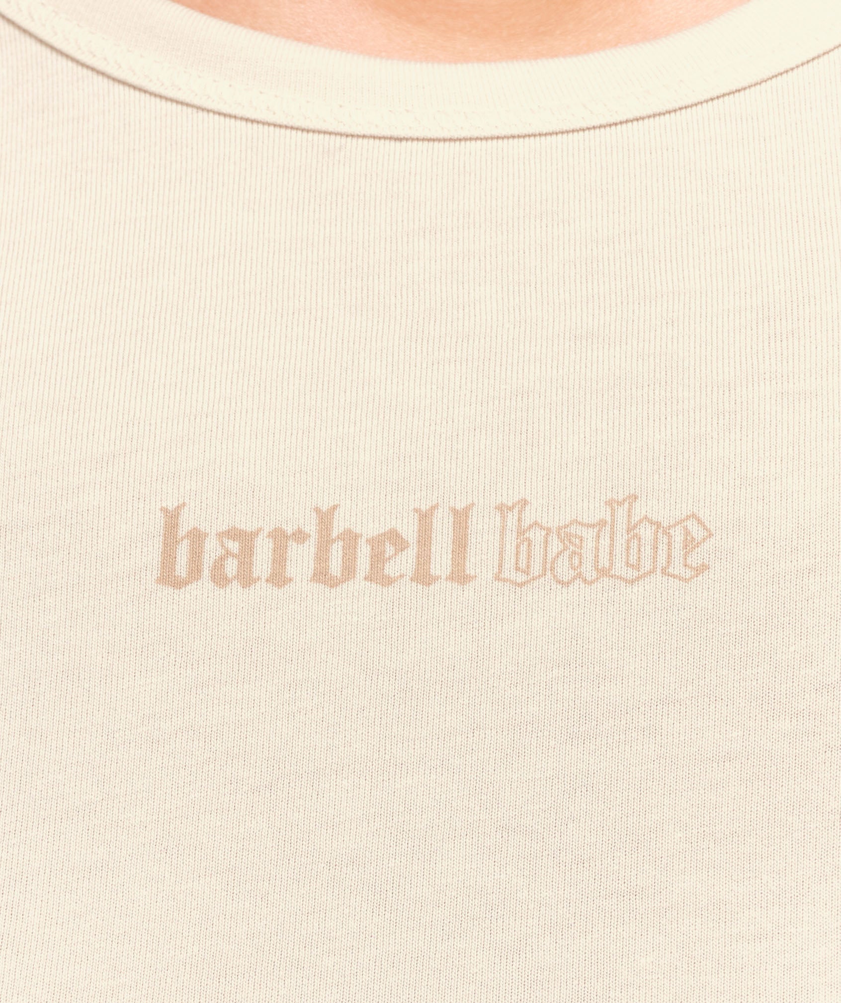 Cotton Graphic Midi T-Shirt Oat White
