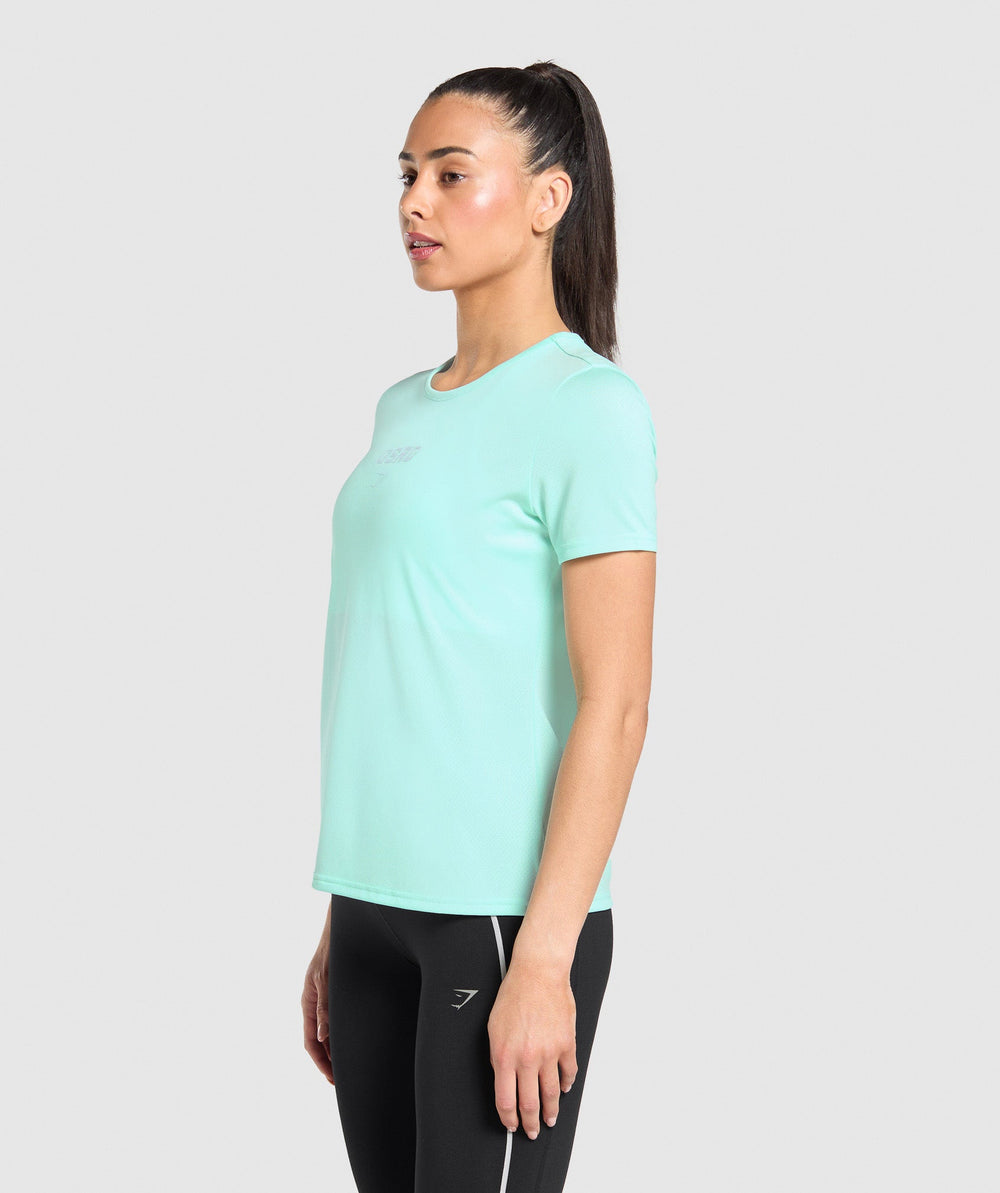 Run Club Graphic T-Shirt Pop Turquoise