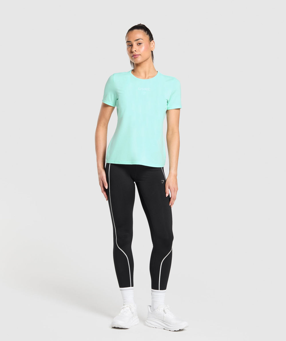 Run Club Graphic T-Shirt Pop Turquoise