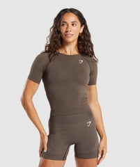 Vital Tight T-Shirt Penny Brown Marl