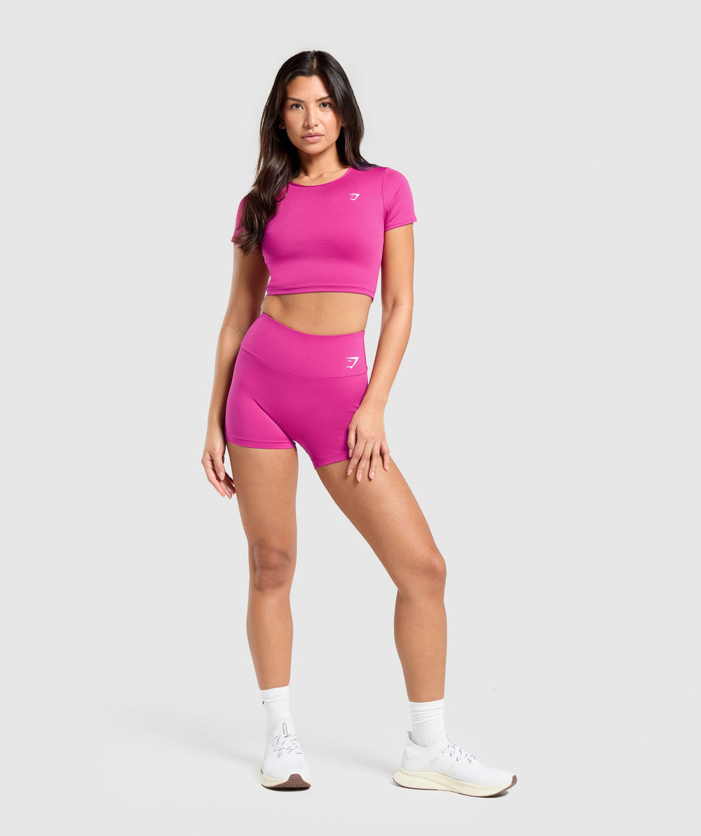 Training Cap Sleeve T-Shirt Winning Pink