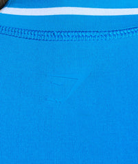 Contrast Seamless T-Shirt Barbell Blue
