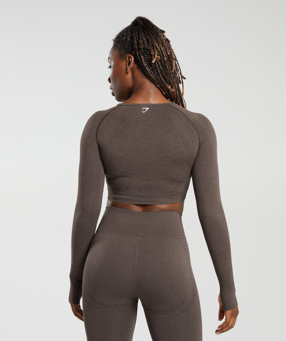 Vital Crop Top Brown Marl
