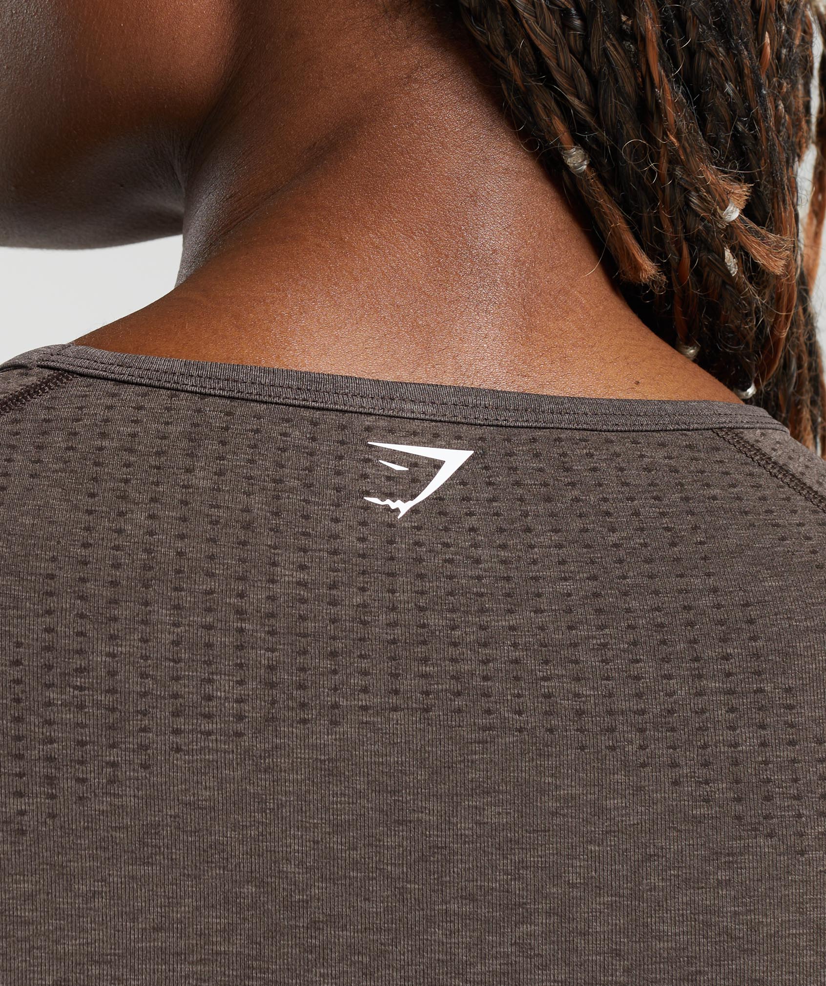 Vital Crop Top Brown Marl