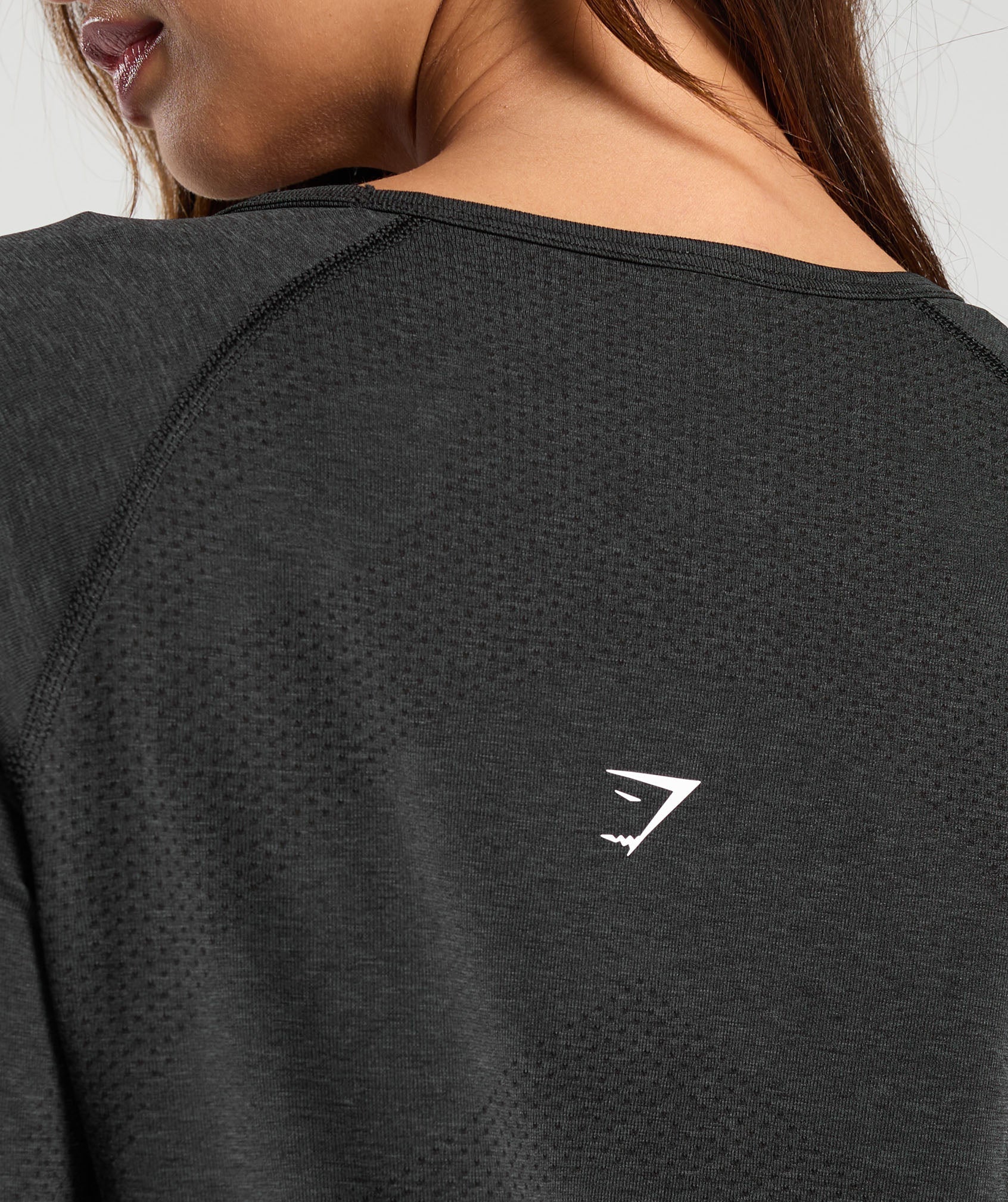 Vital Light Long Sleeve Top Black Marl