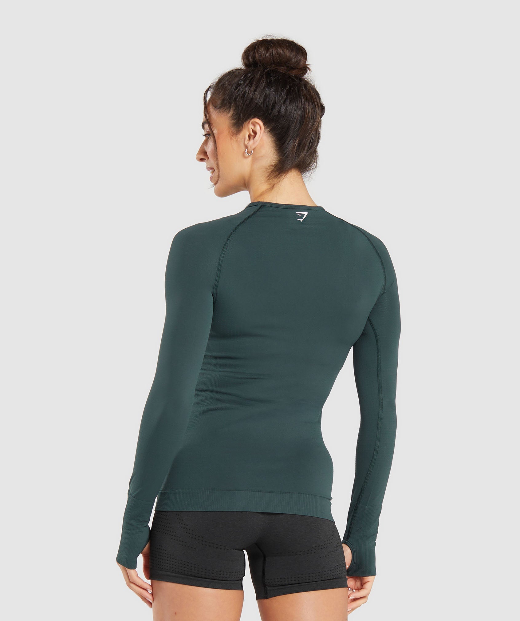 Vital Long Sleeve Top Woodland Green Marl