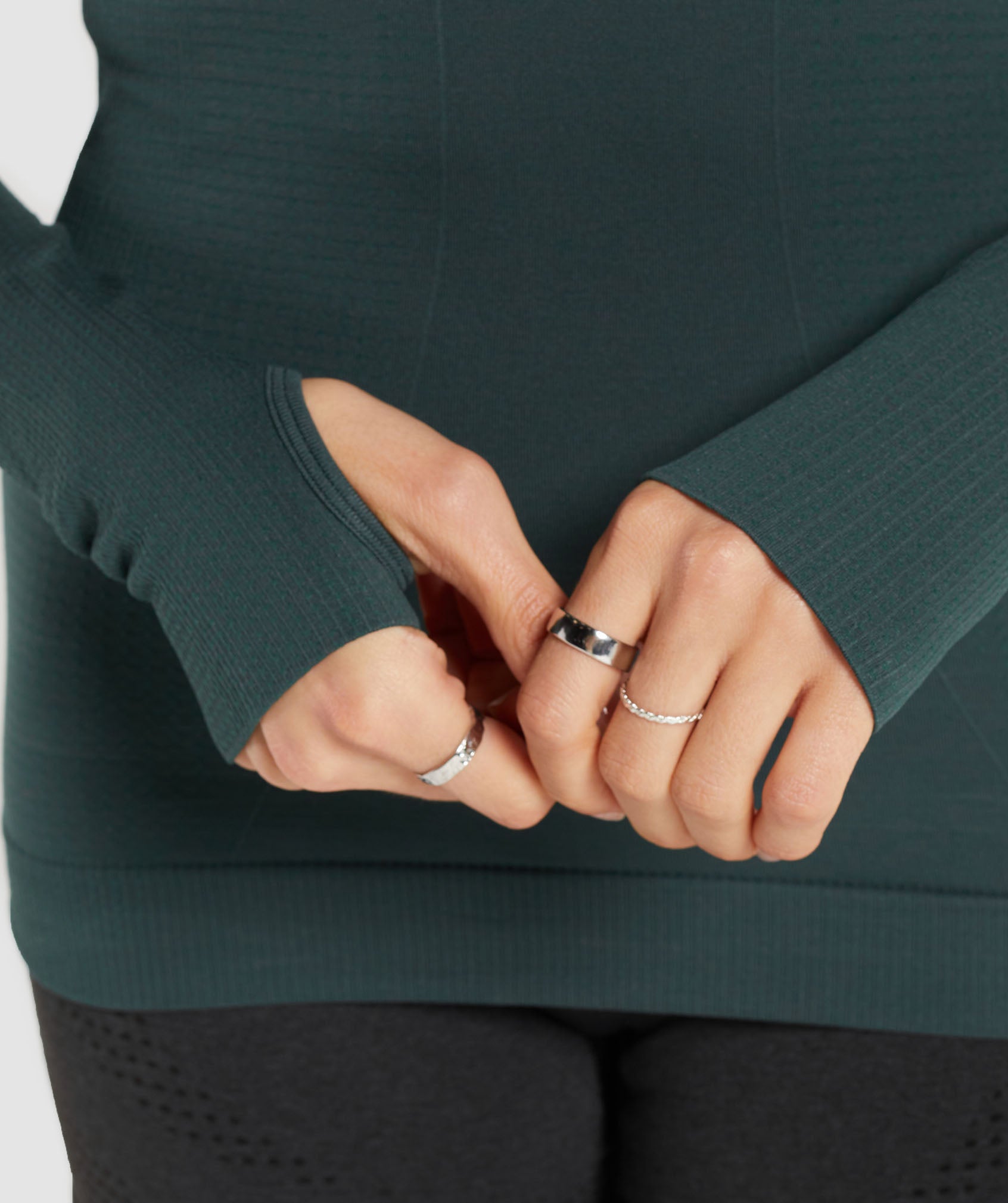 Vital Long Sleeve Top Woodland Green Marl