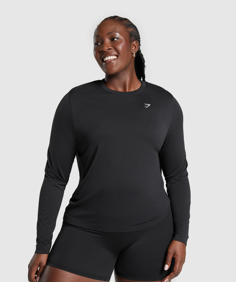 Everyday Seamless Long Sleeve Top Black