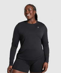 Everyday Seamless Long Sleeve Top Black