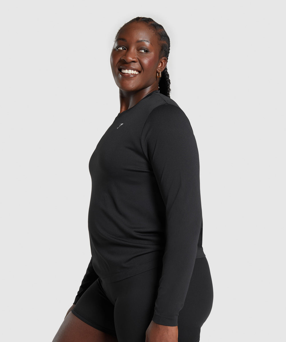 Everyday Seamless Long Sleeve Top Black