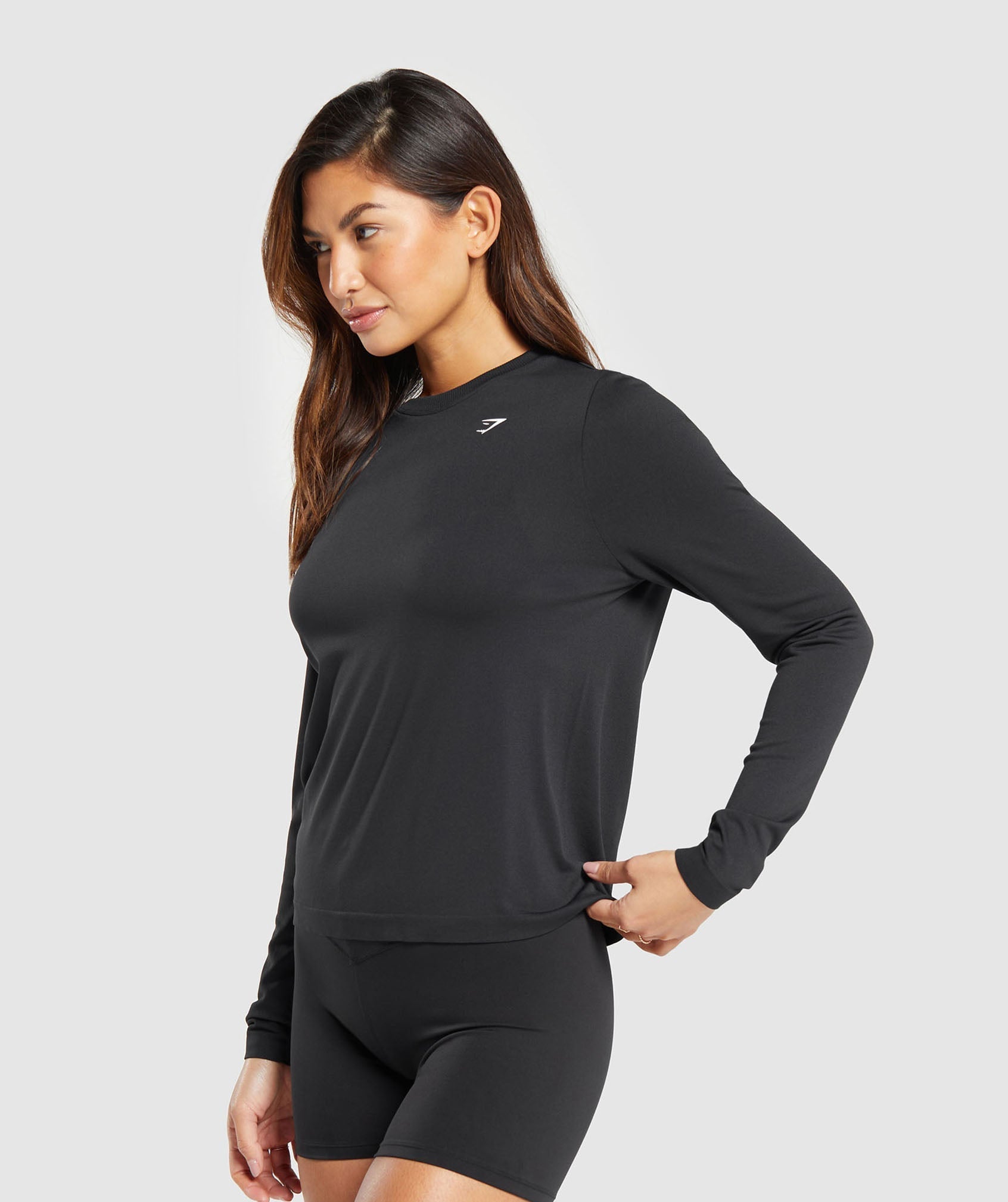 Everyday Seamless Long Sleeve Top Black
