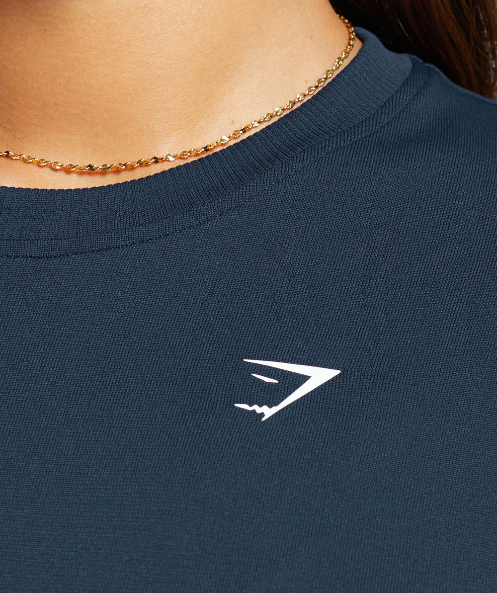Everyday Seamless Long Sleeve Top Navy