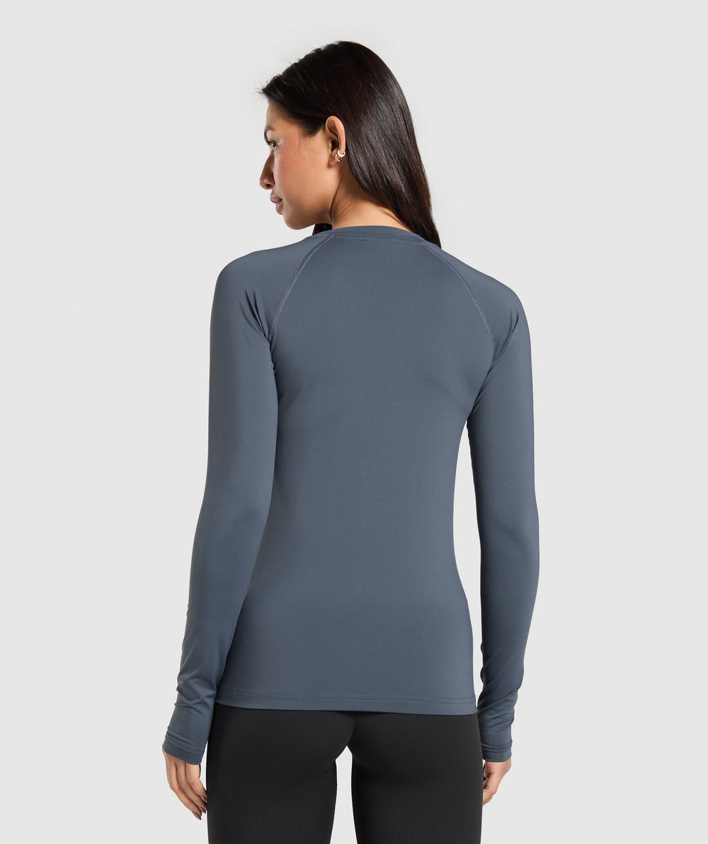 Training Baselayer Long Sleeve Top Titanium Blue