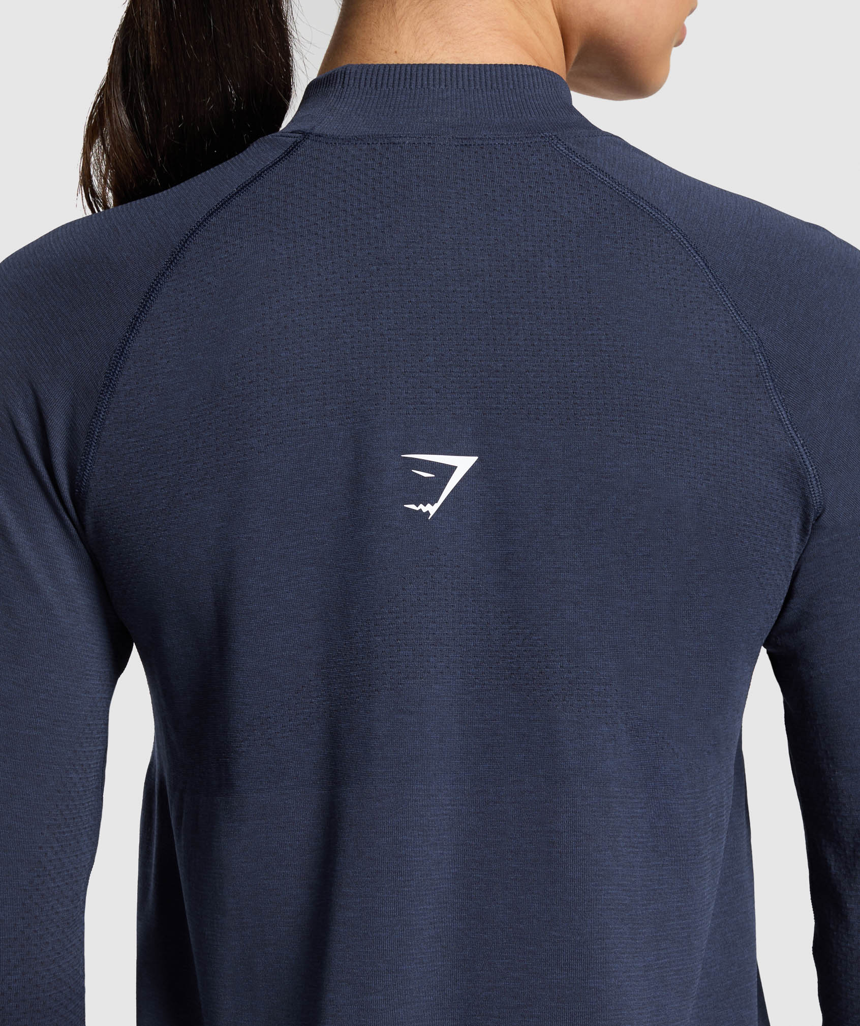 Vital Long Line Top Heavy Blue Marl