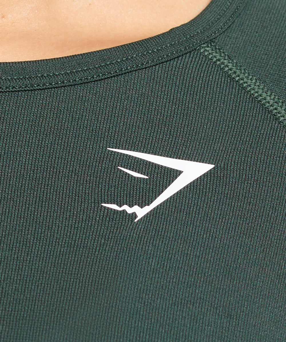 Vital Light Long Sleeve Top Woodland Green Marl
