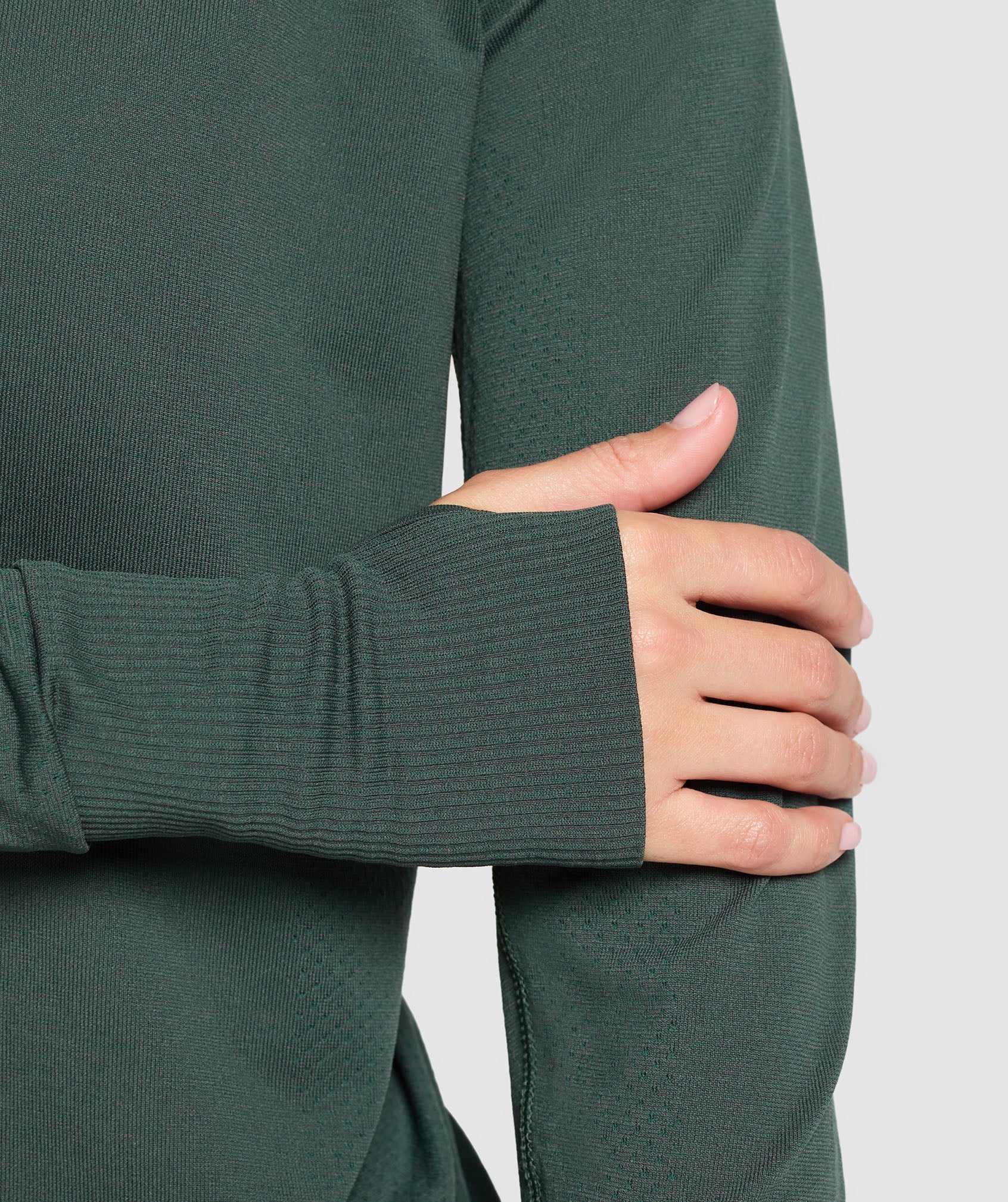 Vital Light Long Sleeve Top Woodland Green Marl